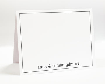 Personalized Couple Folded Stationary With Border