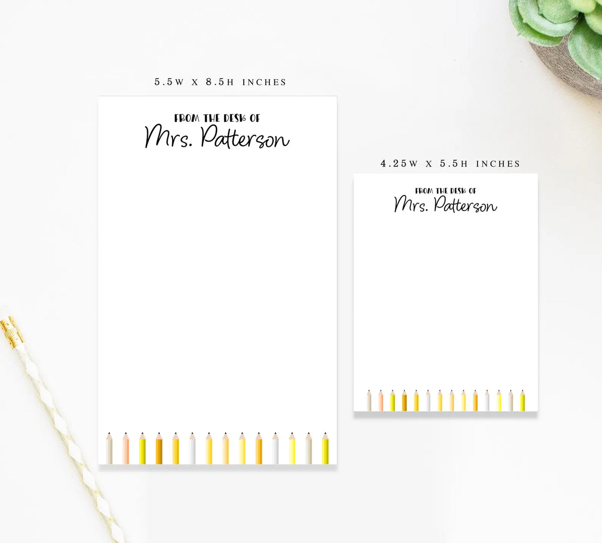 Personalized Teacher Notepad Gift for Teacher, Custom Stationary Gift for Friend, Customized Stationary for Teacher Appreciation