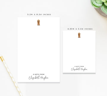 Personalized Dog Notepad – Custom Stationery Notepads with Chipboard Backing
