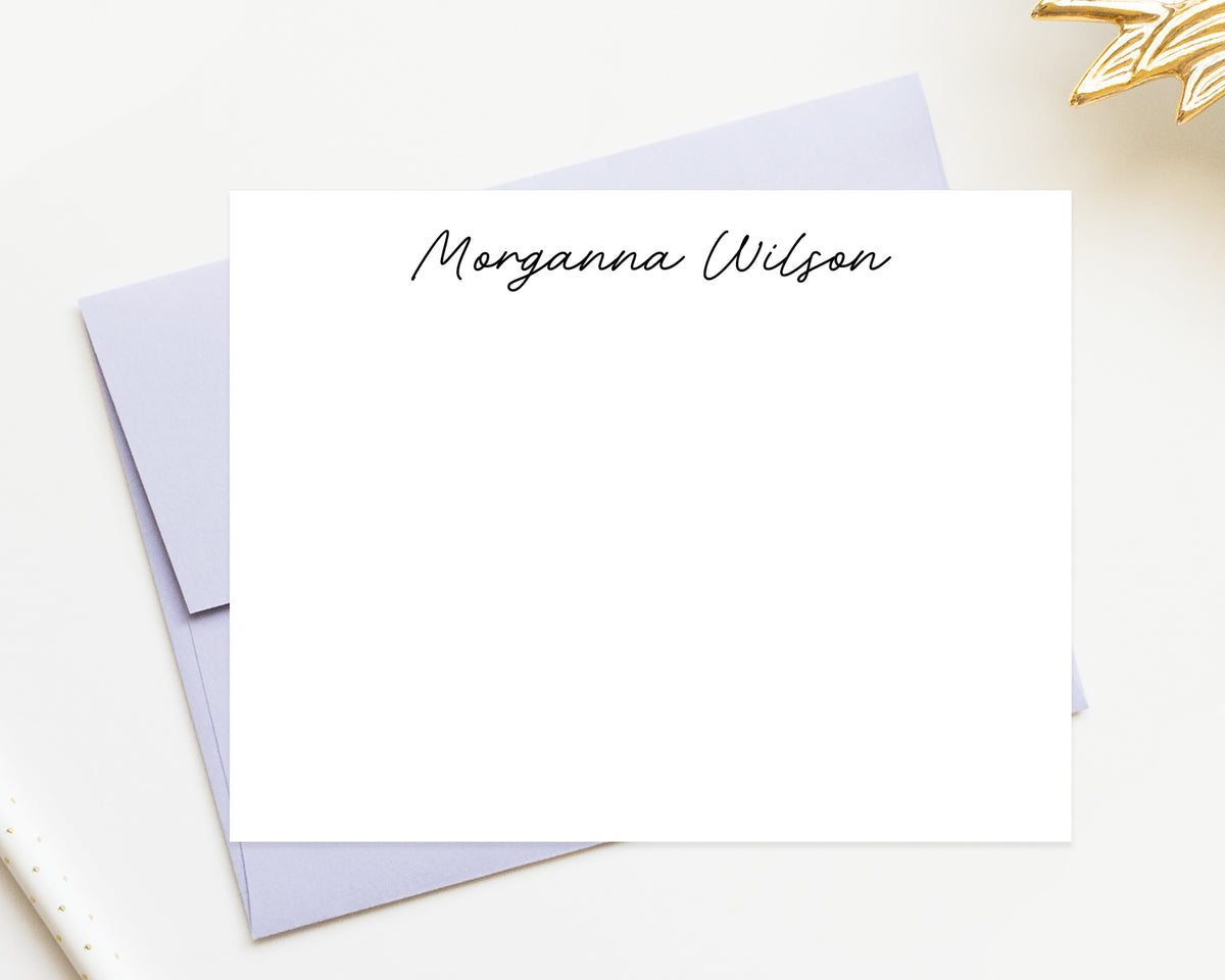 Modern Calligraphy Cards, Modern Whimsical Stationery, Bridal Stationery Paper, Calligraphy note, Script Stationery Gift Set, Birthday Gift