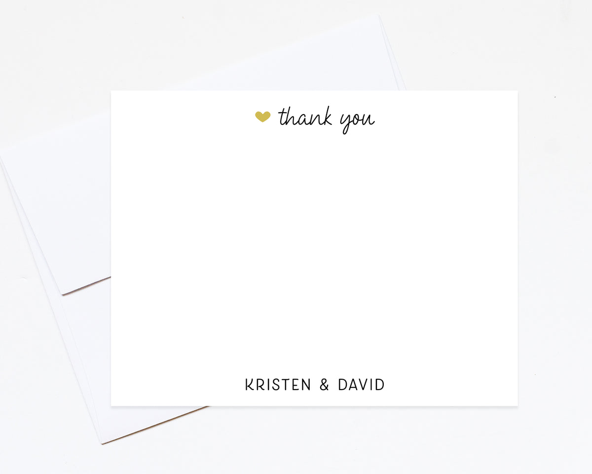 Personalized Thank You Note Cards For Couples