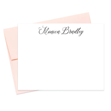 Personalized Stationary, Calligraphy Stationery Notecard and Envelopes