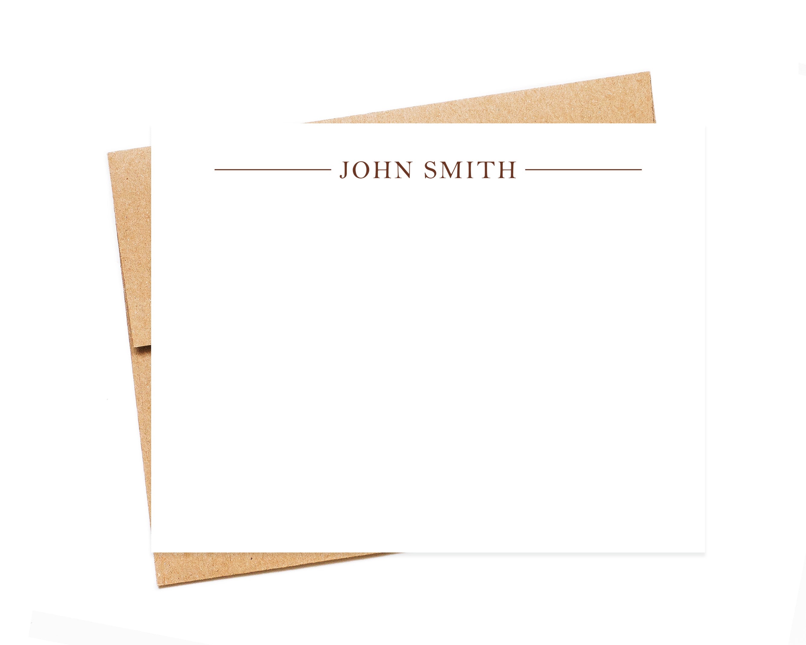 Personalized Lined Simple Stationary Cards Gifts Set for Mom for Him for Business, Flat Thank You Notes, Custom Cards and Envelopes