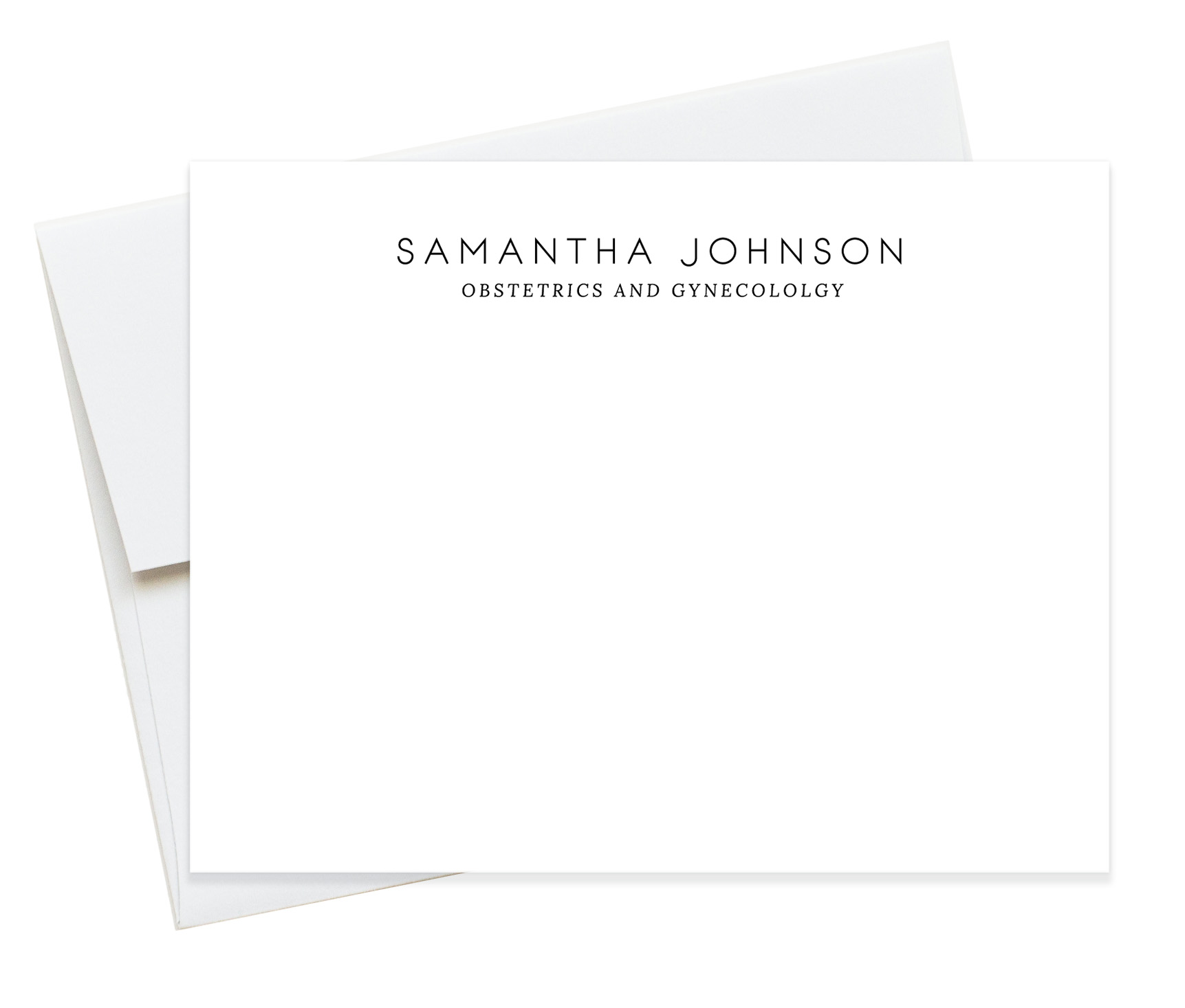 Personalized Modern Stationery Note Cards, Business Flat Cards with  Envelopes – Jojostudios